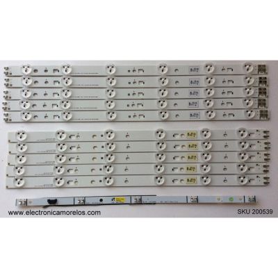 KIT DE LED PARA TV / SAMSUNG LTJ400HM08-V / 2012SVS40 3228 LEFT06 REV1.6 120717 / 2012SVS40 3228 RIGHT06 REV1.6 120717 / MODELO UN40EH5300FXZA